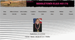Desktop Screenshot of middletownelks2179.org